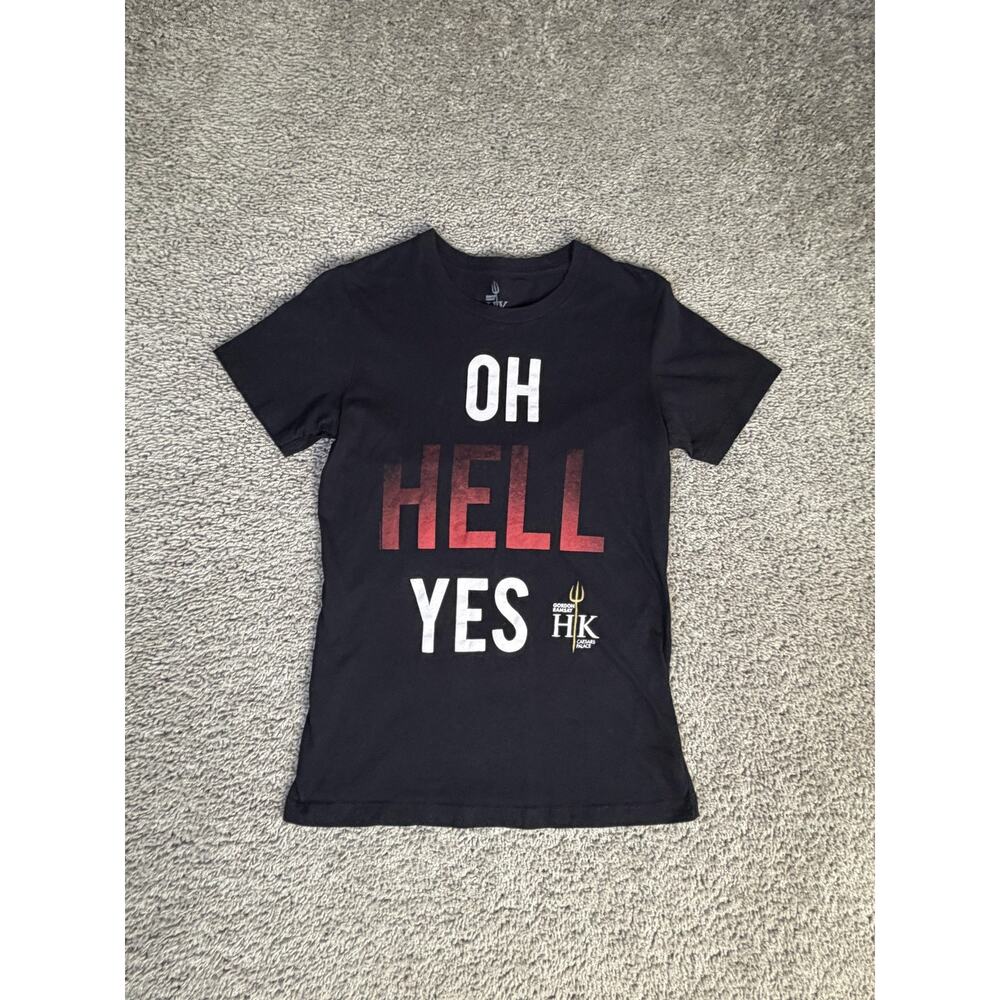 Hell's Kitchen Gordon Ramsey Shirt Girls Medium Black Oh Hell Yes Logo